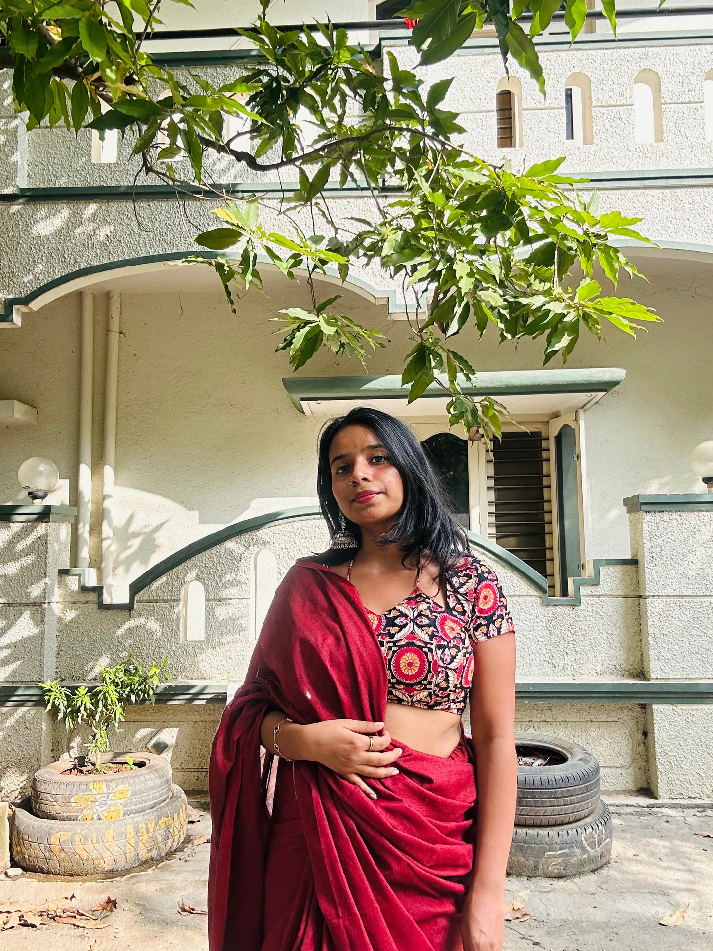 Ragini Warm Red Saree