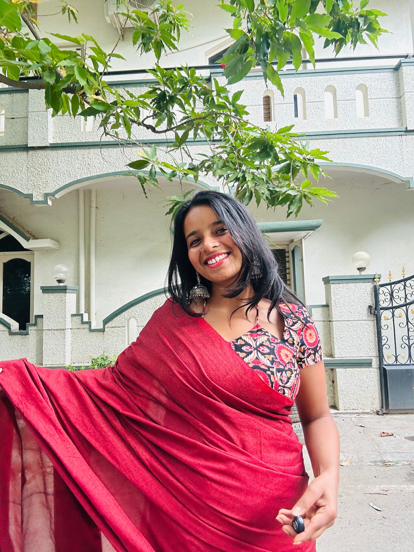 Ragini Warm Red Saree